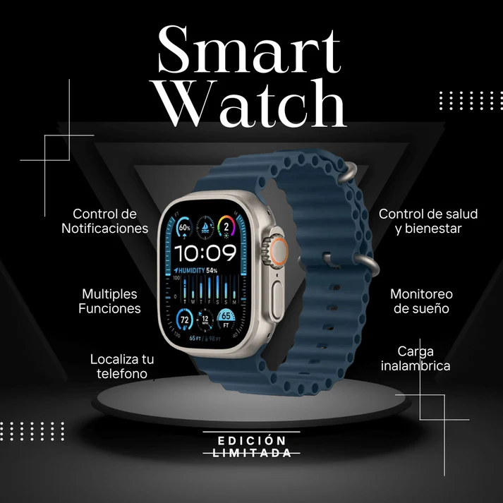 SMARTWATCH™ Reloj Inteligente + 7 pulsos