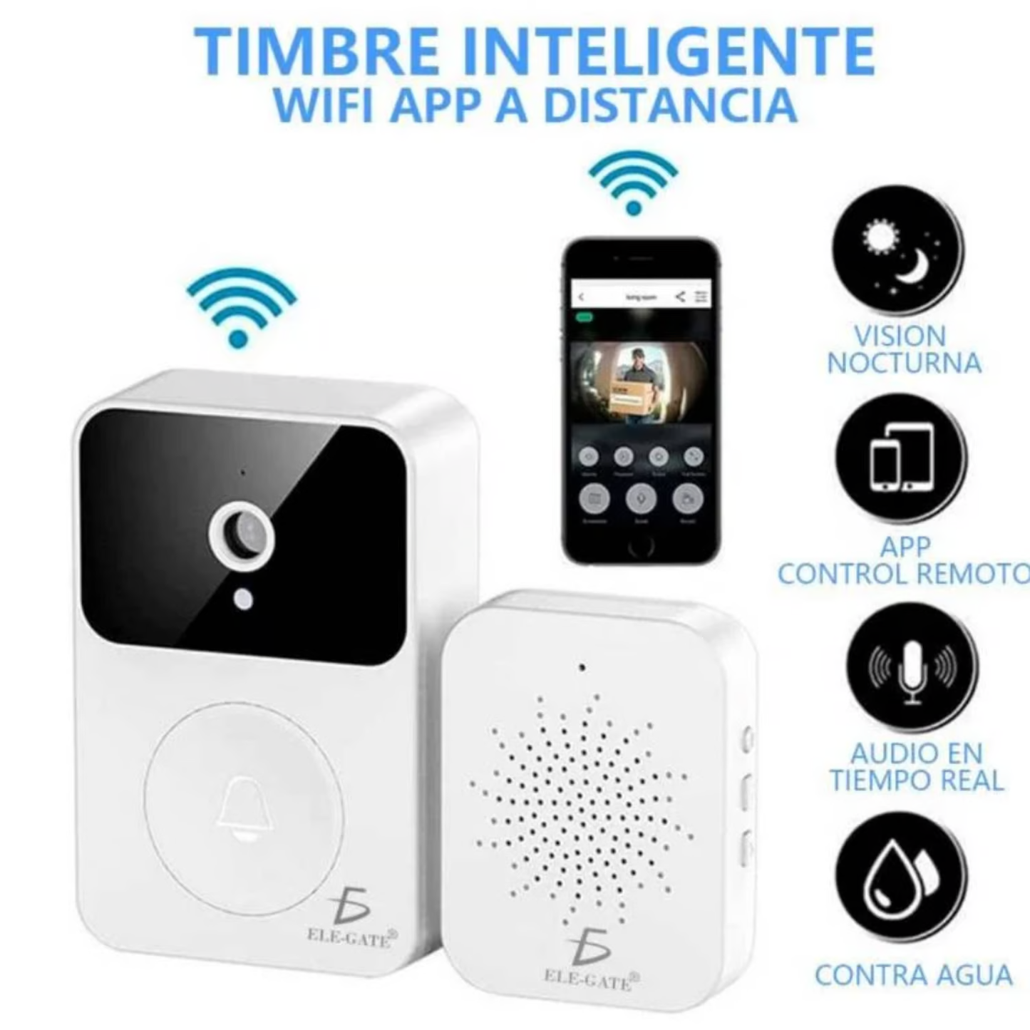 Ring Master® Timbre Inteligente Con Camara